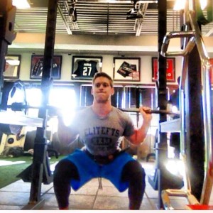 Eric squats 225x40, workout finishers