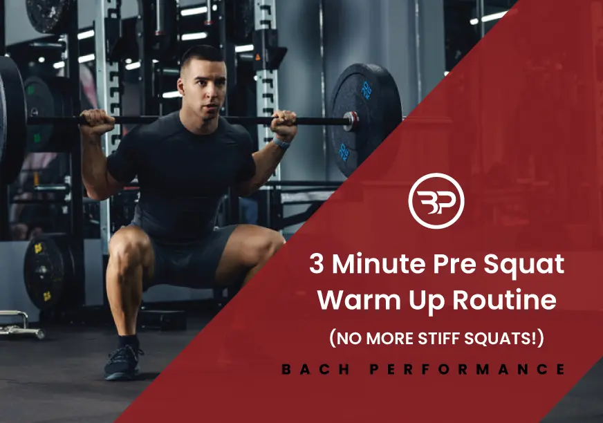 3 Minute Pre Squat Warm Up Routine [NO MORE STIFF HIPS & BACK!]
